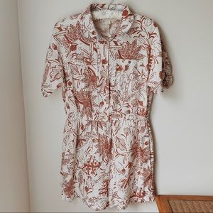 Anthropologie linen romper